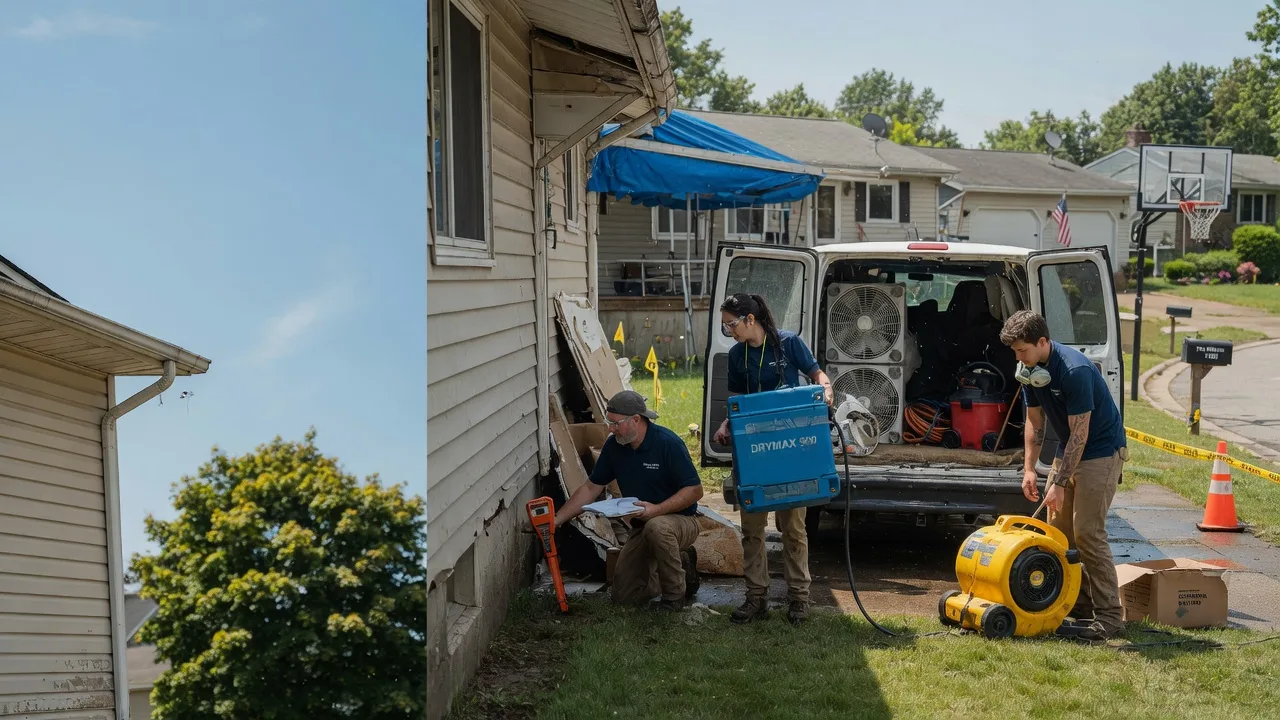 Ceiling Leak Cleanup in Hannibal, MO near me